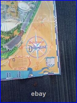 RARE Vintage 1966 WALT DISNEY`S Magic Kingdom Disneyland Map Never Hung VGC