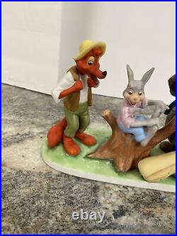 RARE Vintage Br'er Bear Ceramic Fox Rabbit Walt Disney Productions Rabbit