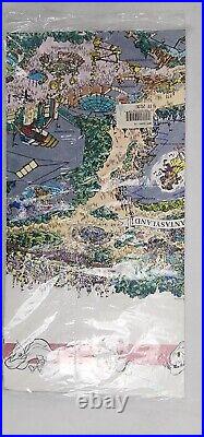 RARE Vintage Euro Disneyland Resort Park Map Carte Souvenir Paris NEW SEALED