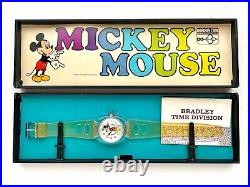 RARE Vintage Mickey Mouse Bradley Time Piece Walt Disney? Collectible Watch
