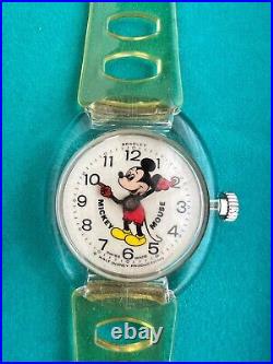 RARE Vintage Mickey Mouse Bradley Time Piece Walt Disney? Collectible Watch