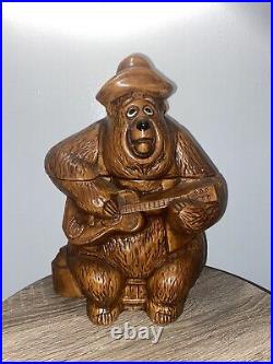 RARE Vintage Walt Disney BIG AL Country Bear Jamboree Ceramic Cookie Jar 1970s