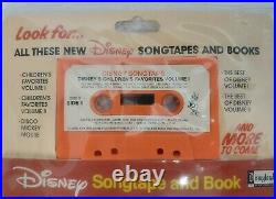 RARE Vintage Walt Disney Mickey Mouse Disco Read Along Book & cassette SEALED