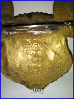 RARE Vintage Walt Disney Mickey Mouse Rhinestone Brass Brooch WDCC06
