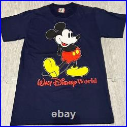 Rare 90 Dead Stock Usa Made Walt Disney World Mickey Mouse T-Shirt S Vintage