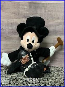 Rare Haunted Mansion Mickey Mouse Vintage Walt Disney World Grave Digger Plush
