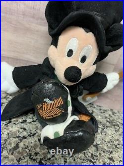 Rare Haunted Mansion Mickey Mouse Vintage Walt Disney World Grave Digger Plush