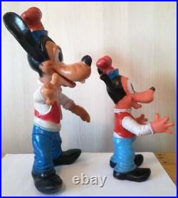 Rare! Large And Medium Vintage Rubber Toy Goofy Walt Disney Production 1963