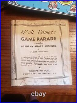 Rare Vintage 1930's Walt Disney Parade Academy Award Winners Board Game