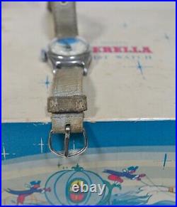 Rare Vintage 1950s Walt Disney Cinderella Wrist Watch with Original Slipper & Box