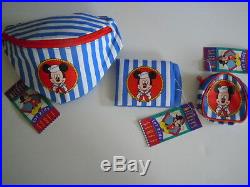Rare Vintage Mickey Mouse Walt Disney Bags Lot Bag, Fanny Pack, Wallet, Mini Bag