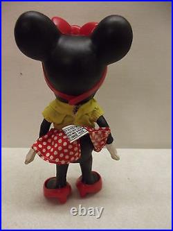 Rare Vintage Plastic Jointed Walt Disney Production Mickey Minnie Goofy Pluto