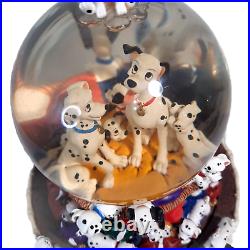 Rare Vintage Walt Disney 101 Dalmatians Snow Globe Music Box Doggie in Window