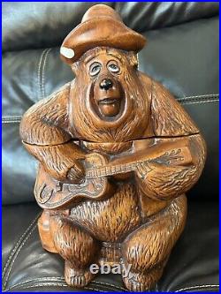 Rare Vintage Walt Disney Big Al Country Bear Jamboree Ceramic Cookie Jar