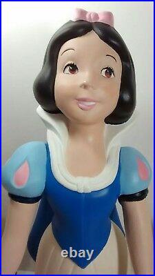Rare Vintage Walt Disneys XL Snow White & The Seven Dwarfs Ceramic Figurines Set