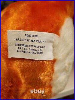 Rare Vtg 1970 O'Malley Walt Disney Prod. Aristocats Plush Stuffed Park 18 Doll