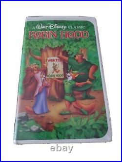Robin Hood VHS 1991 Vintage Disney Black Diamond Edition Walt Disney Robin Hood