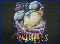 Space Mountain Magic Kingdom T-Shirt XXL 2XL Walt Disney World Black VINTAGE Y2K