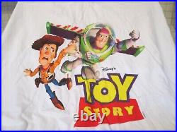 TOY STORY Vintage 1995 Walt Disney Films Promotional T-Shirt (NEW and XL) PIXAR