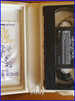 The Great Mouse Detective VHS Black Diamond Classics Walt Disney Vintage