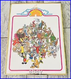 The Walt Disney Company Vintage Framed Character Poster Splash Mountain 18x24
