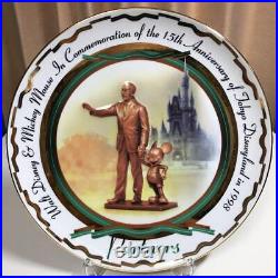 Tokyo Disneyland Walt Disney picture plate plate vintage limited edition