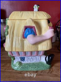 UpdatedVintage Walt Disney Alice In Wonderland White Rabbit House Cookie Jar
