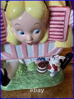 UpdatedVintage Walt Disney Alice In Wonderland White Rabbit House Cookie Jar