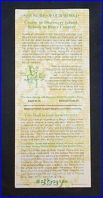 VINTAGE1979 Welcome to the Walt Disney World Vacation Kingdom Park Ticket (A)