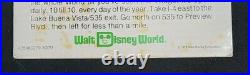 VINTAGE1979 Welcome to the Walt Disney World Vacation Kingdom Park Ticket (A)