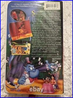 VINTAGE RARE Aladdin (VHS 1993) Walt Disney Black Diamond Classic Video