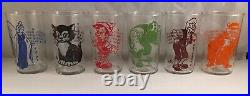 VINTAGE WALT DISNEY PRODUCTIONS PINOCCHIO CHARACTER LIBBEY TUMBLERS GLASS With BOX