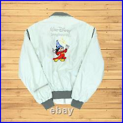 VTG 1986 Men XL 54 Walt Disney Imagineering Zip Jacket Mickey Mouse Wise Guy