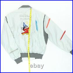 VTG 1986 Men XL 54 Walt Disney Imagineering Zip Jacket Mickey Mouse Wise Guy