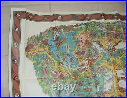 VTG 1987 Walt Disney's DISNEYLAND Magic Kingdom FOLD-Out MAPBear Country(JR)