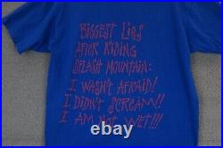 VTG 90s Walt Disney Splash Mountain Disneyland Ride double sided T Shirt L XL