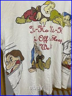 VTG Disney Snow White And The Seven Dwarfs AOP All Over Print T-Shirt RARE XXXL