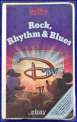 VTG Disney TV Rock, Rhythm & Blues (VHS, SEALED, Walt Disney Home Video)