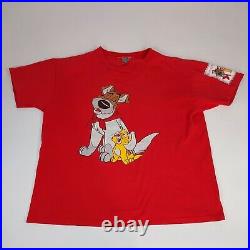VTG Rare 80s Single Stitch 1988 Disney Oliver & Company T-Shirt Movie Promo XL