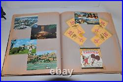 VTG Scrapbook 1981 Travel Trip Walt Disney World + Williamsburg Souvenir 20 Page