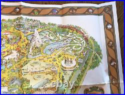 VTG Walt Disney Disneyland Park Map 1979 Poster 29.5X 44 Excellent See Photos