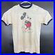VTG Walt Disney Men's Mickey Mouse 70s White Ringer T-Shirt Sz M