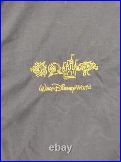 VTG Walt Disney World Jacket 2XL Navy Unisex Hooded Lined Embroidered Coat 90s