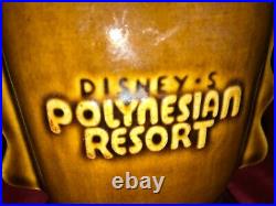 VTG Walt Disney World POLYNESIAN Village RESORT TIKI MUG Vase Planter 5¾