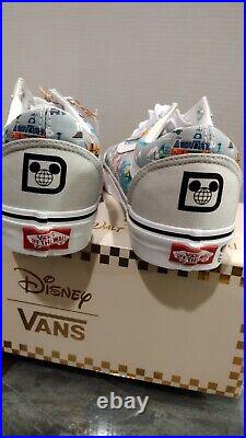 Vans Old Skool Disney 50th Walt Disney World Map Shoes Size M 6 W 7.5 New W Box