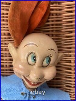 Vintage 1930s Snow White DOPEY Dwarf Knickerbocker Toy Walt Disney