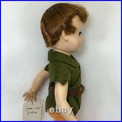 Vintage 1950s Madame Alexander Walt Disney Peter Pan 14 Doll withHang Tag RARE