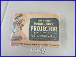 Vintage 1950s Walt Disney's Donald Duck Auto Magic Projector Model No 499