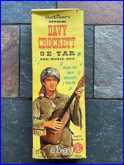 Vintage 1953 Walt Disney Davy Crockett Ge-tar Guitar & Music Box Item #5814-100