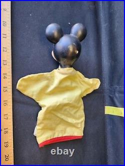 Vintage 1960s Walt Disney Mickey Mouse Hand Puppet Great Shape